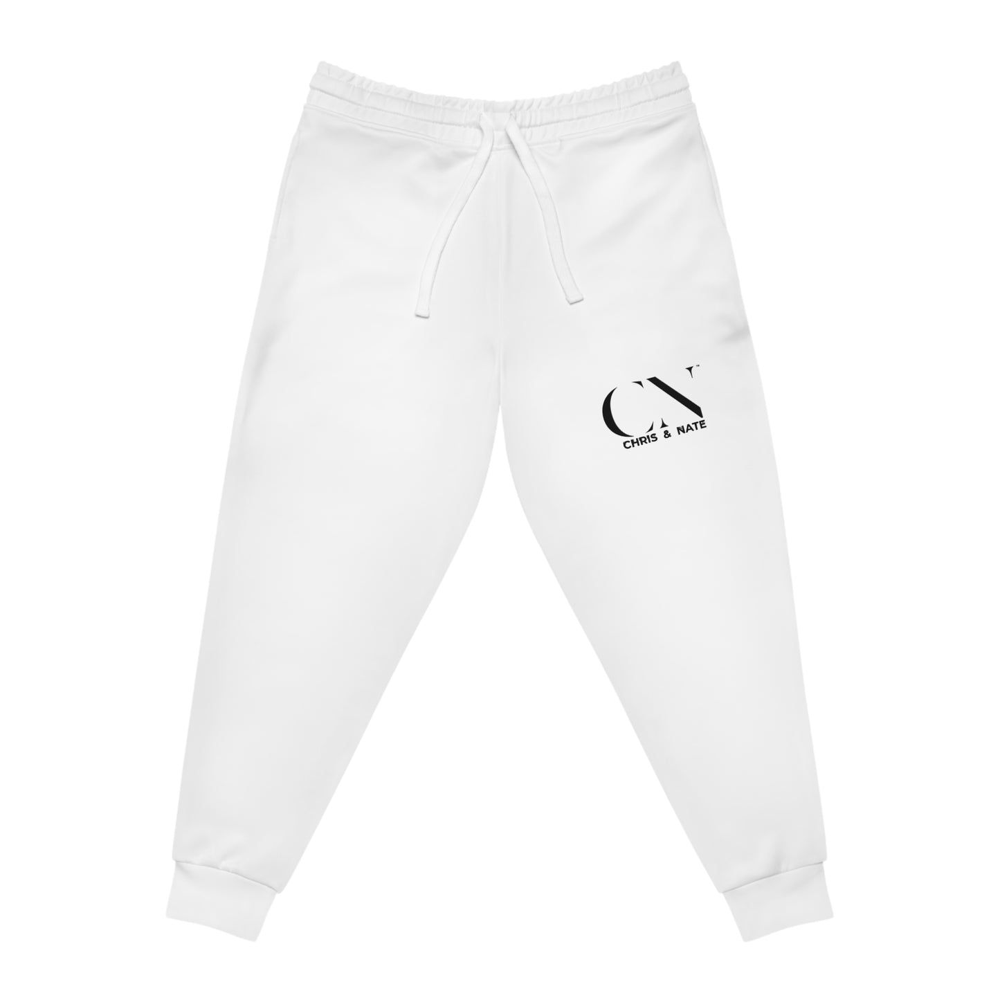 Chris & Nate Athletic Joggers Black Logo