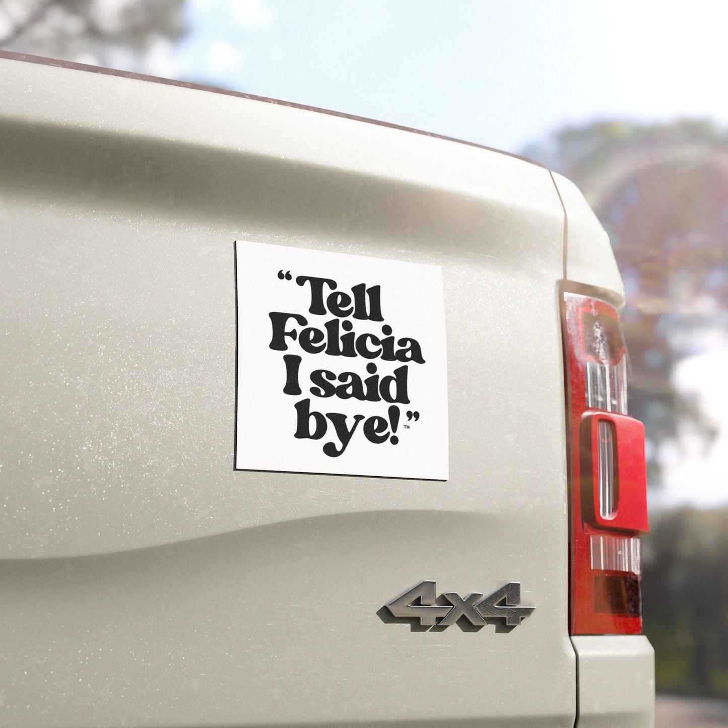 "Tell Felicia I said bye!" Car Magnet