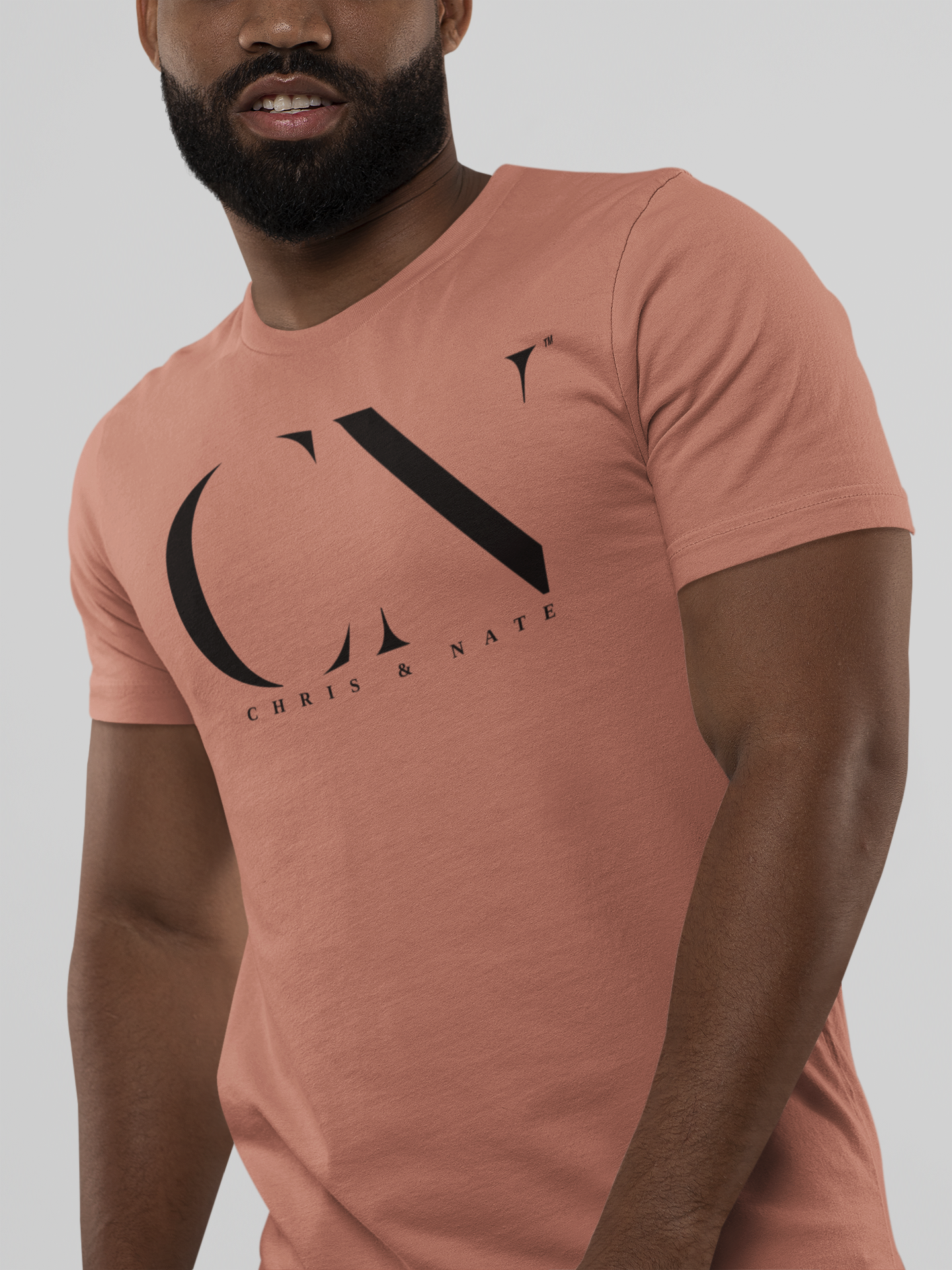 Chris & Nate Jersey Tee Black Logo