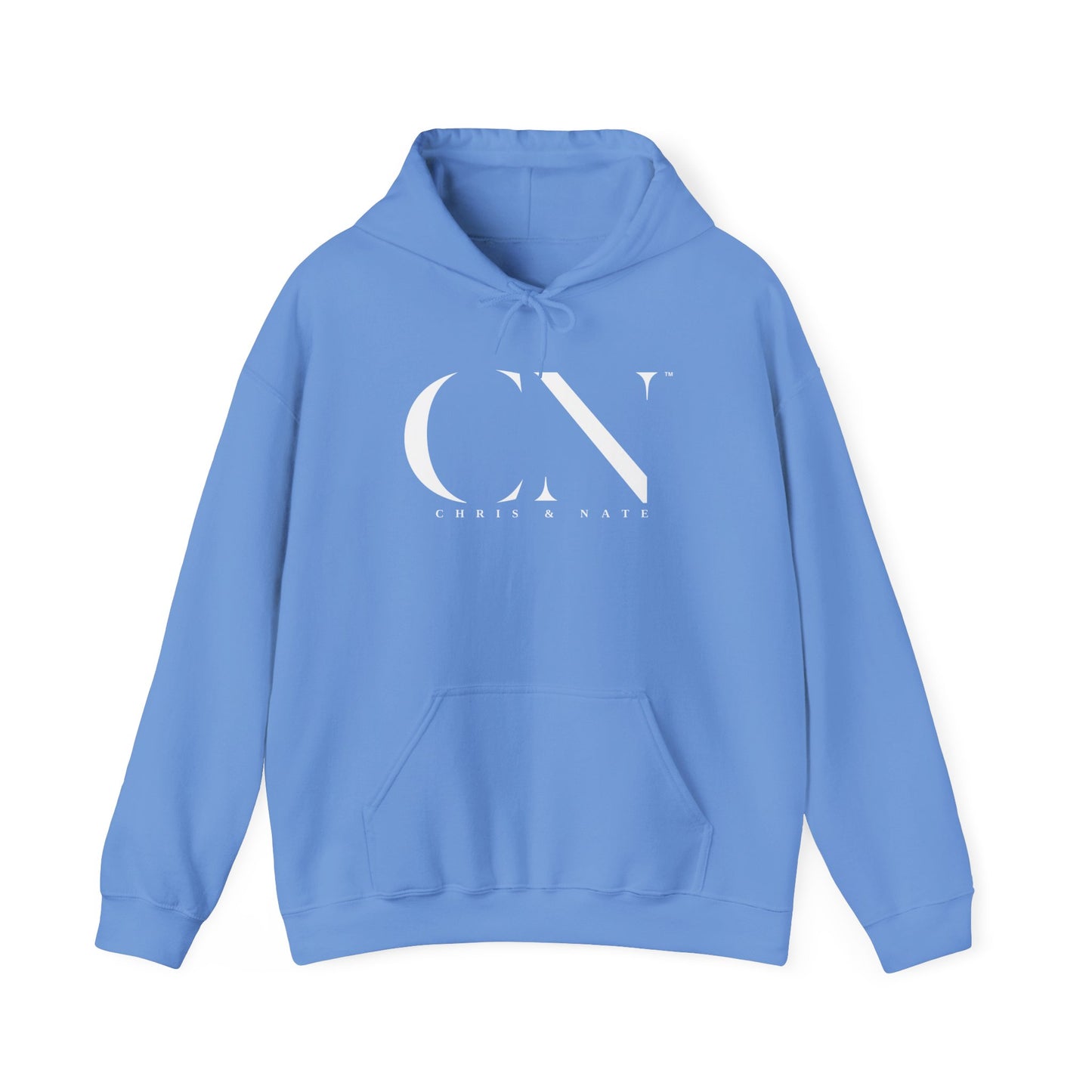 Chris & Nate Hoodie White Logo