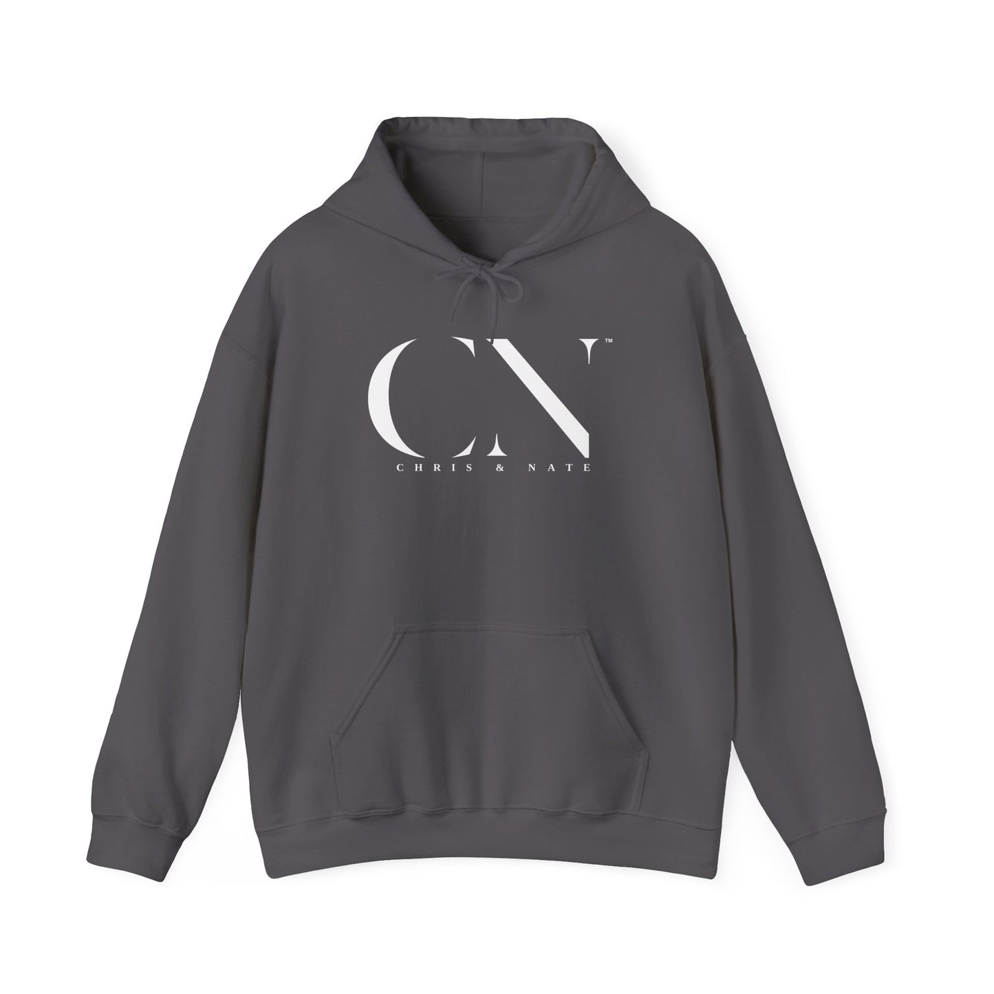 Chris & Nate Hoodie White Logo