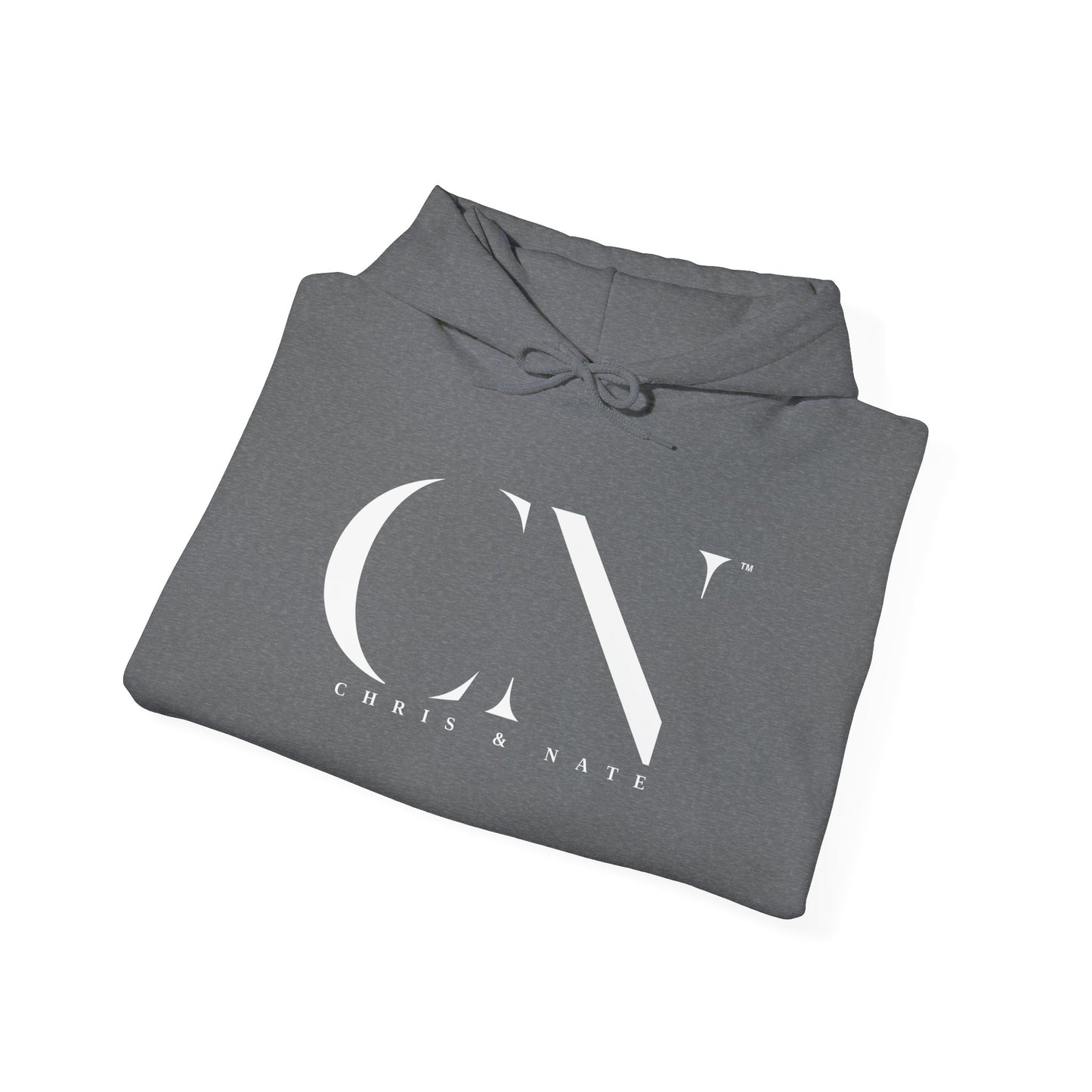 Chris & Nate Hoodie White Logo