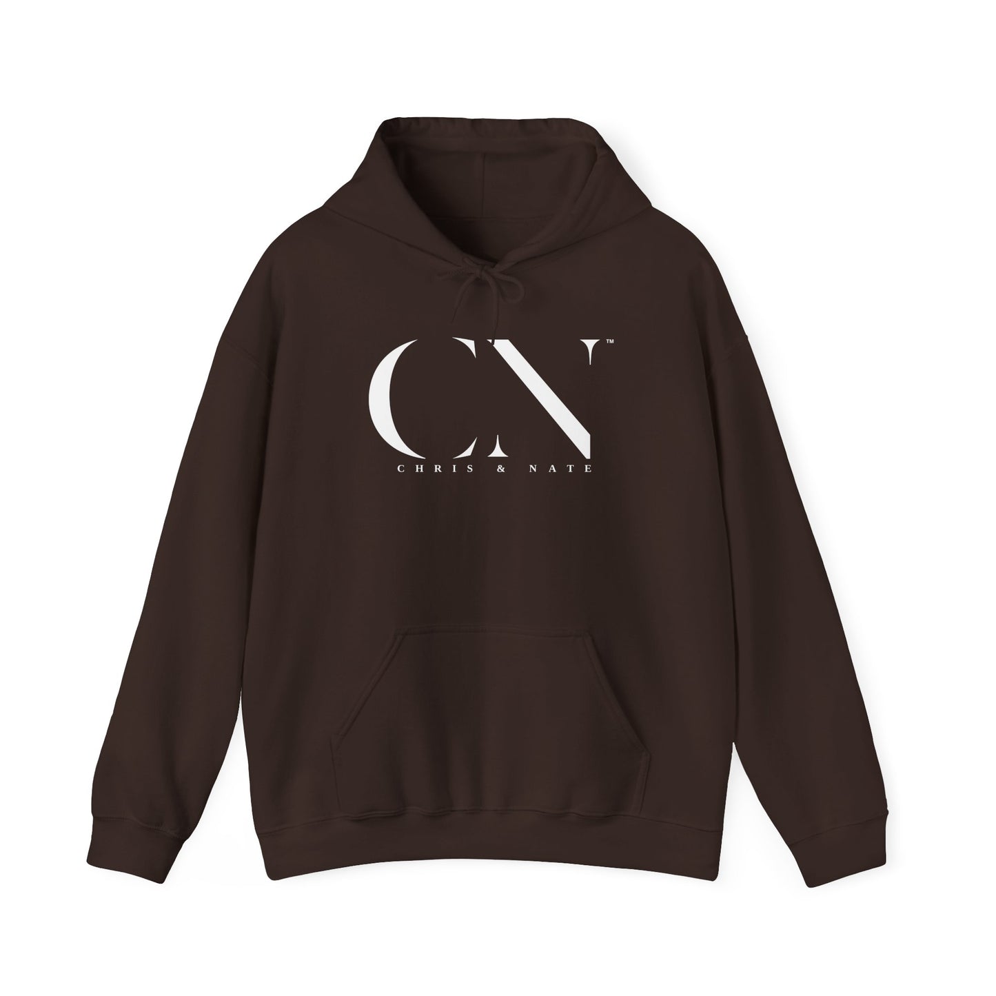 Chris & Nate Hoodie White Logo