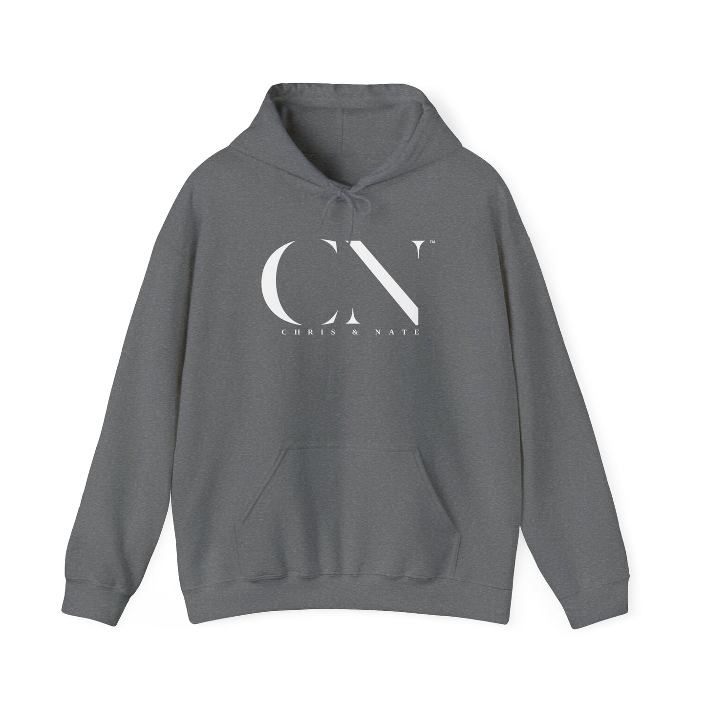 Chris & Nate Hoodie White Logo
