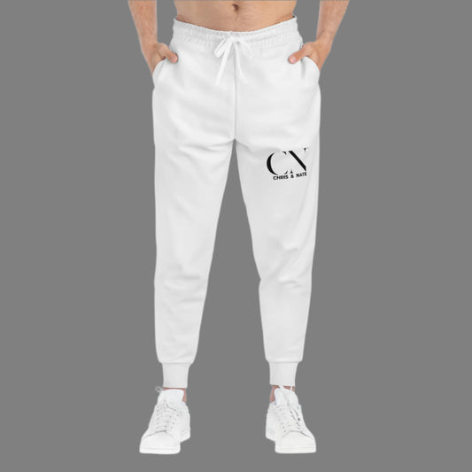 Chris & Nate Athletic Joggers Black Logo