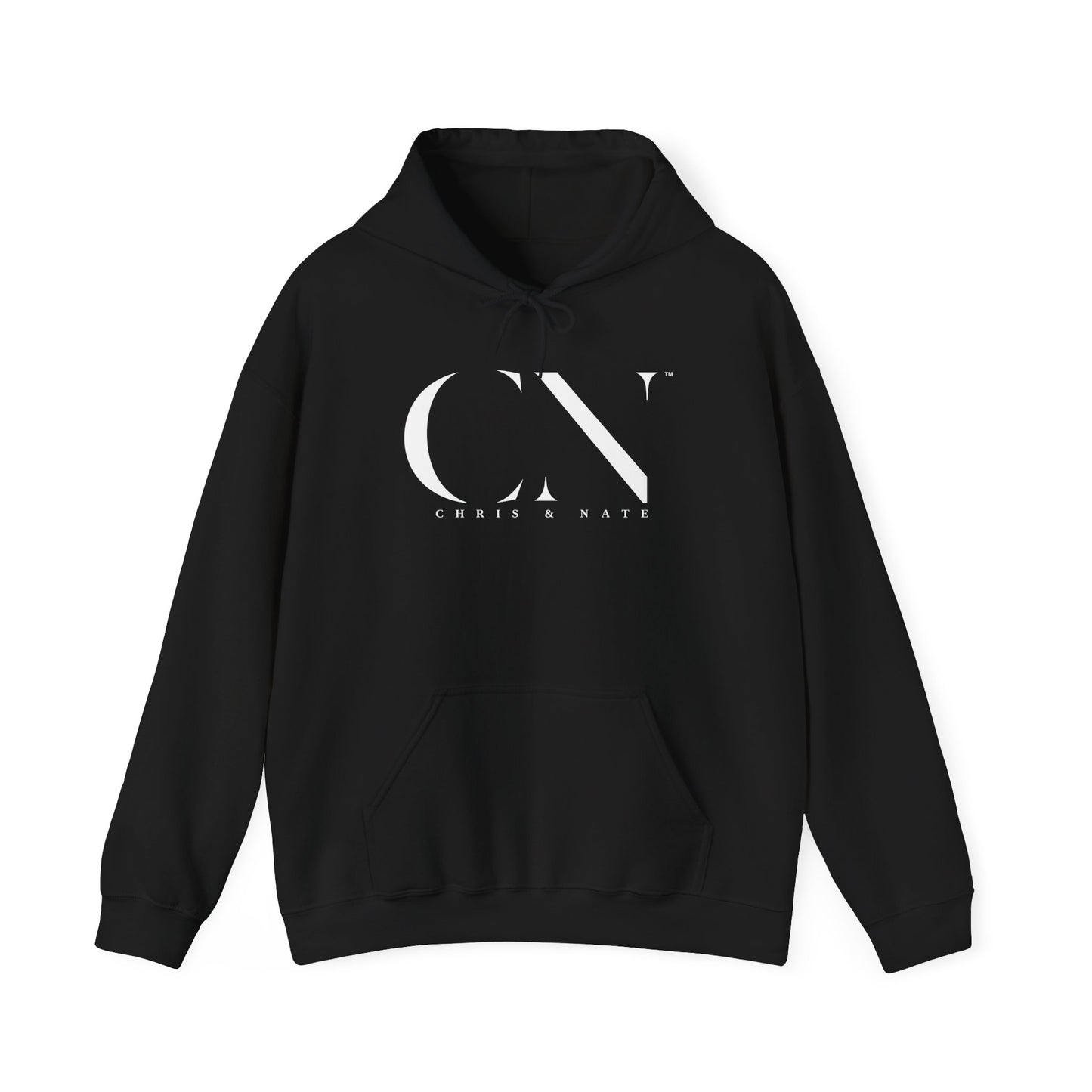 Chris & Nate Hoodie White Logo