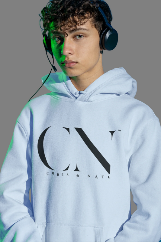 Chris & Nate Hoodie Black Logo